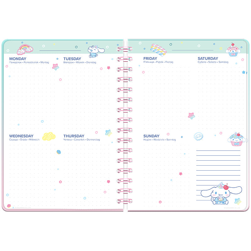 Дневник на спирали Kite Cinnamoroll CR26-438, твердая обложка