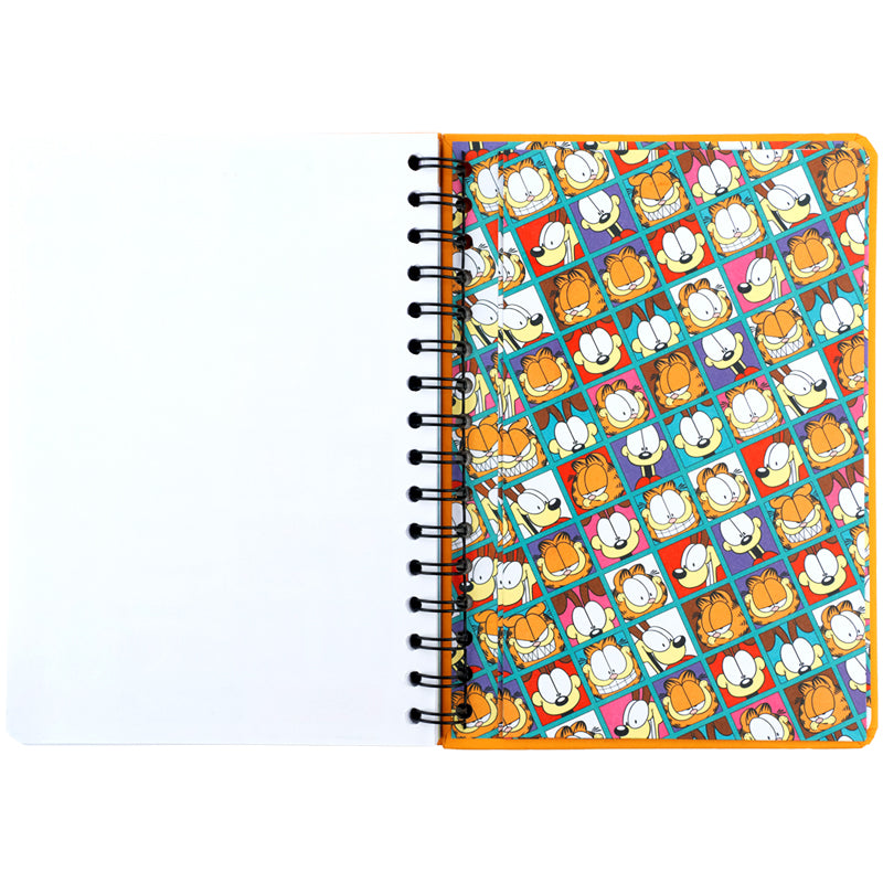 Щоденник на спіралі Kite Garfield GF26-438, тверда обкладинка