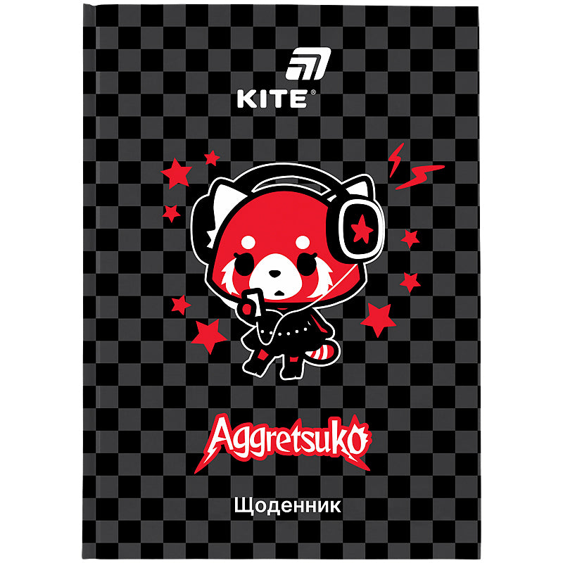 Щоденник шкільний Kite Aggretsuko AR26-262, тверда обкладинка