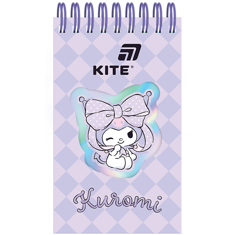 Блокнот на спирали Kite Kuromi HK26-279-2, А6, 80 листов, линия