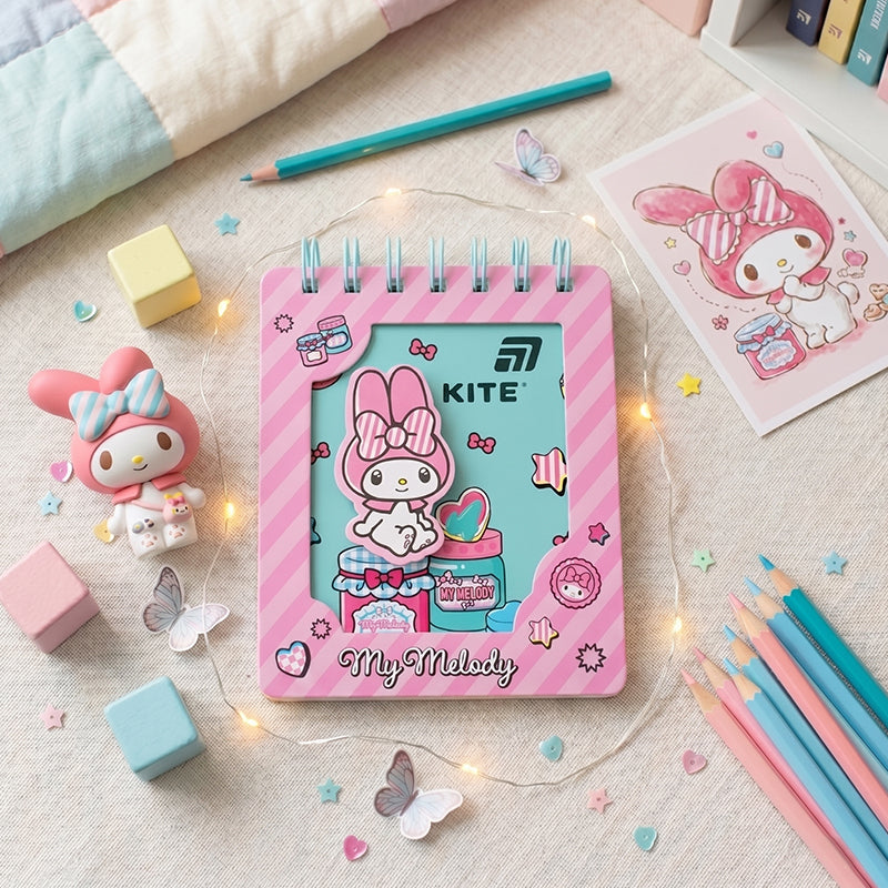 Блокнот на спирали Kite My Melody HK26-276-2, А6, 80 листов, клетка