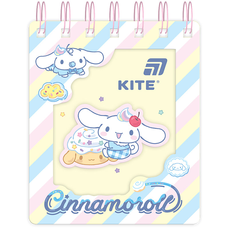 Блокнот на спіралі Kite Cinnamoroll CR26-276, 80 аркушів, клітинка