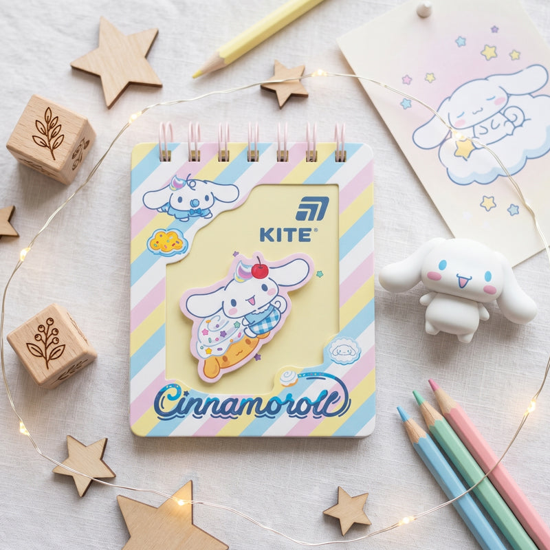 Блокнот на спирали Kite Cinnamoroll CR26-276, А6, 80 листов, клетка