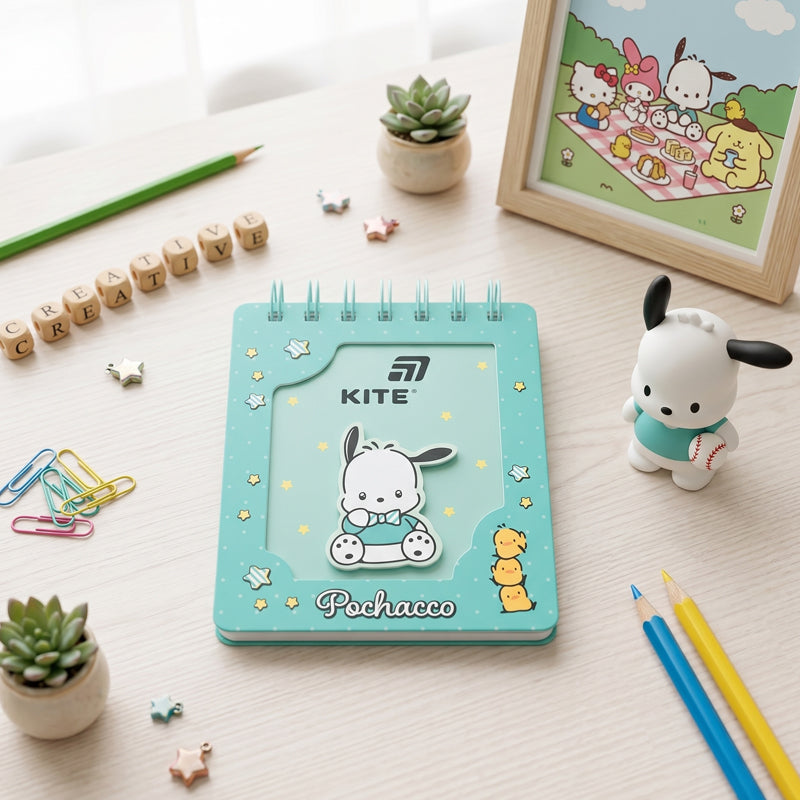 Блокнот на спирали Kite Pochacco PC26-276, А6, 80 листов, клетка