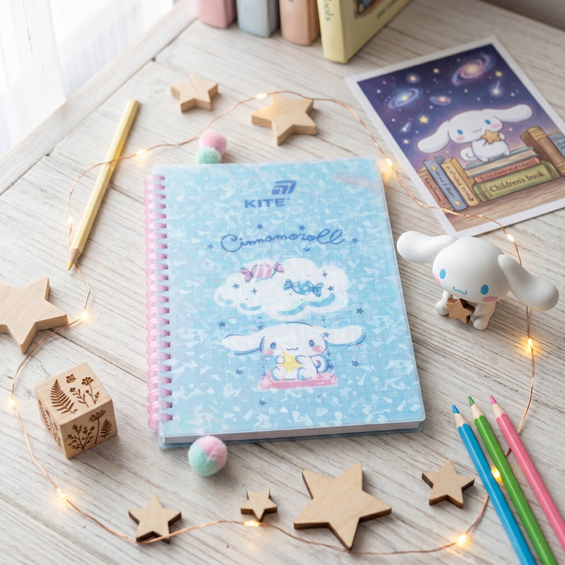 Блокнот на спіралі Cinnamoroll CR26-277, А5, 80 аркушів, клітинка