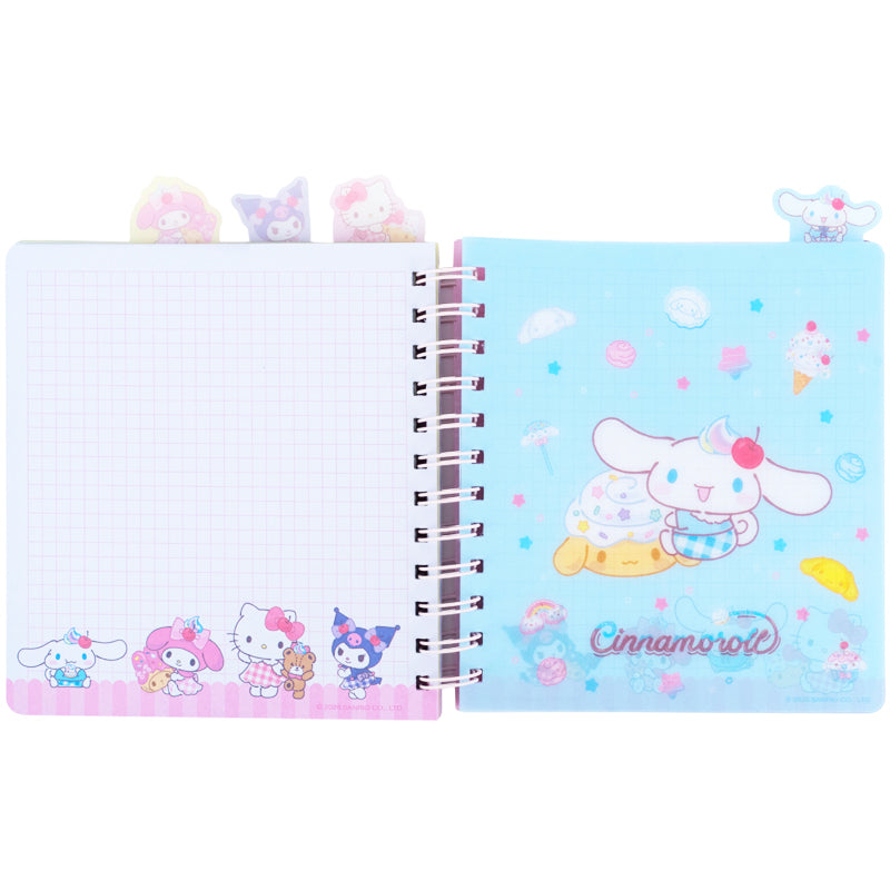 Блокнот с разделителями на спирали Hello Kitty HK26-278, 80 листов, клетка, пластиковая обложка