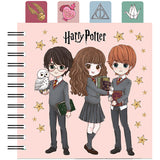 Блокнот с разделителями на спирали Harry Potter HP26-278, 80 листов, клетка, пластиковая обложка