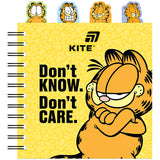 Блокнот с разделителями на спирали Garfield GF26-278, 80 листов, клетка, пластиковая обложка