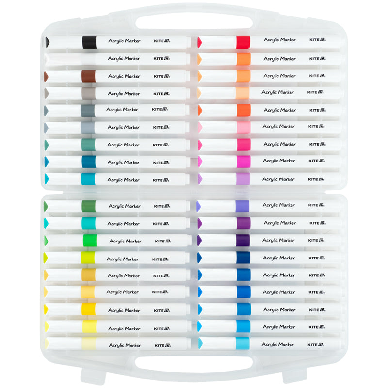 Маркери акрилові Jumbo Kite Creative K-1292, 36 кольорів