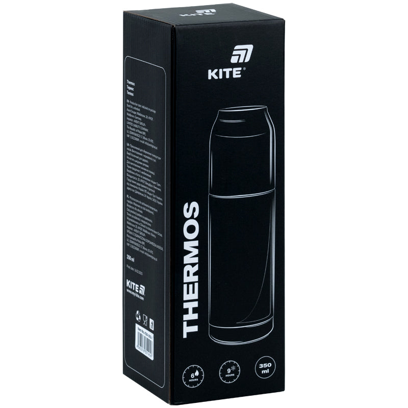 Термос Kite Pearl K26-302-2, 350 мл, сірий