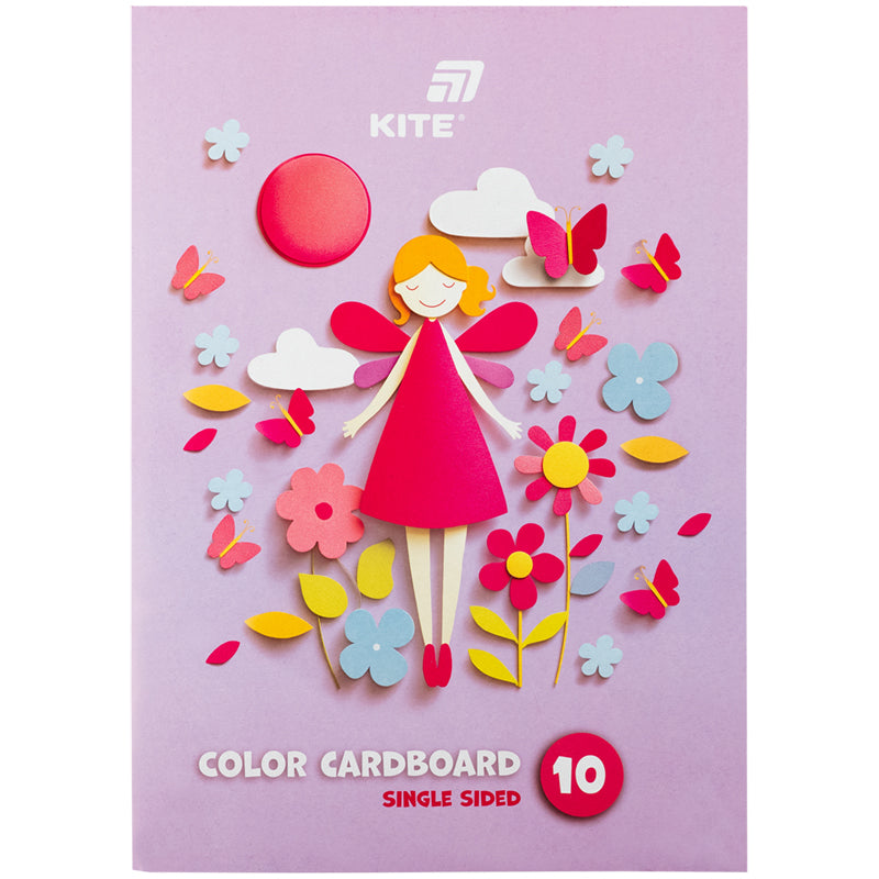 Картон цветной односторонний Kite K26-1255, А4