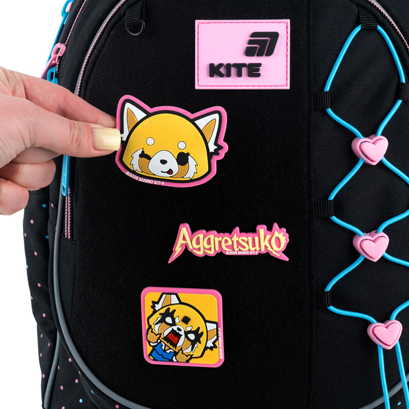 Набор бейджев на липучке Kite Aggretsuko AR26-3012, 3 шт.