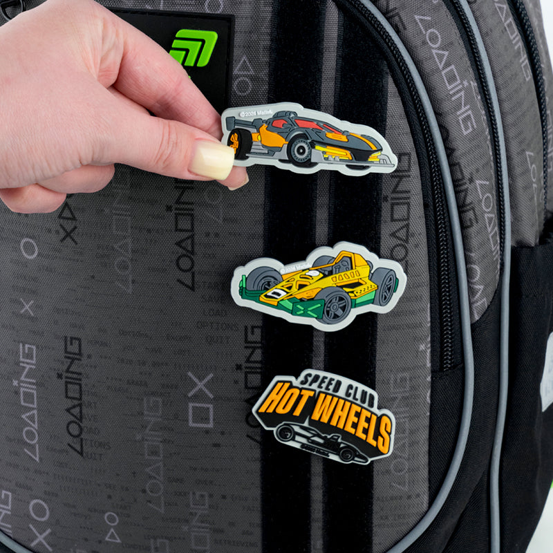 Набір бейджів на липучці Kite Hot Wheels HW26-3012, 3 шт.