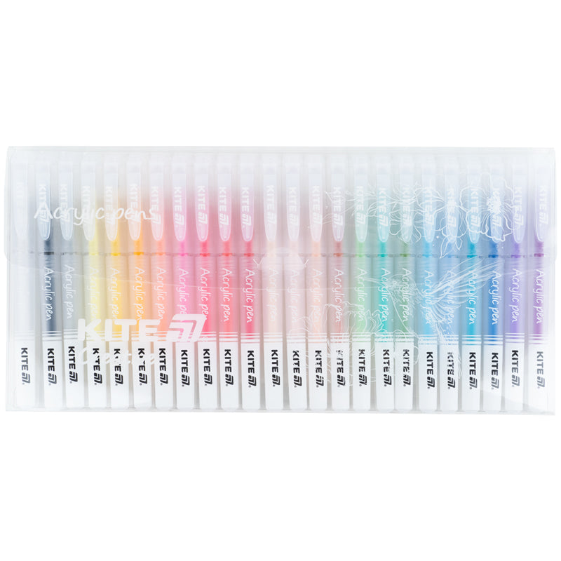 Ручки акрилові Kite Creative K-1296, набір 24шт