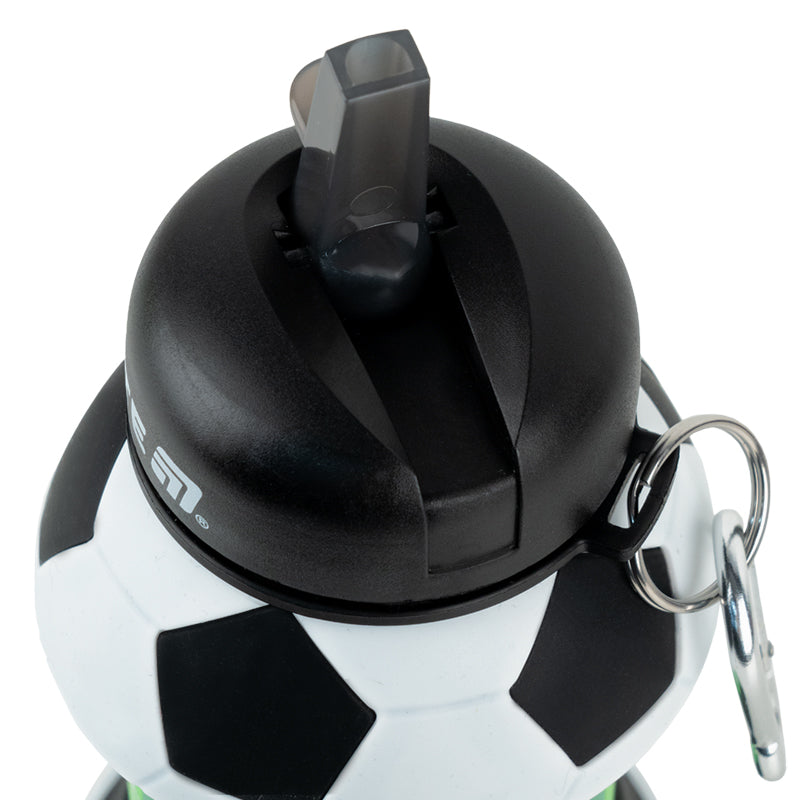 Силиконовая бутылка для воды Kite K26-1272-1, 550 мл, черно-белая