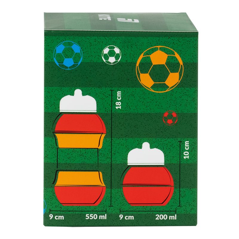 Силиконовая бутылка для воды Kite K26-1272-1, 550 мл, черно-белая