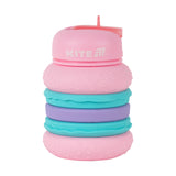 Силиконовая бутылка для воды Kite K26-1271-2, 600 мл, розовая