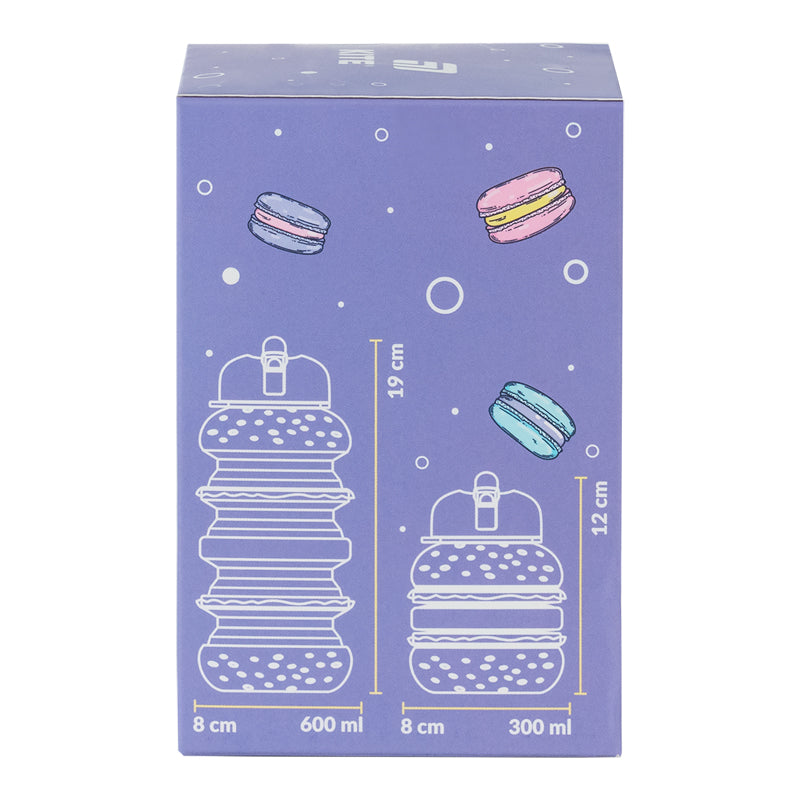 Силиконовая бутылка для воды Kite K26-1271-2, 600 мл, розовая