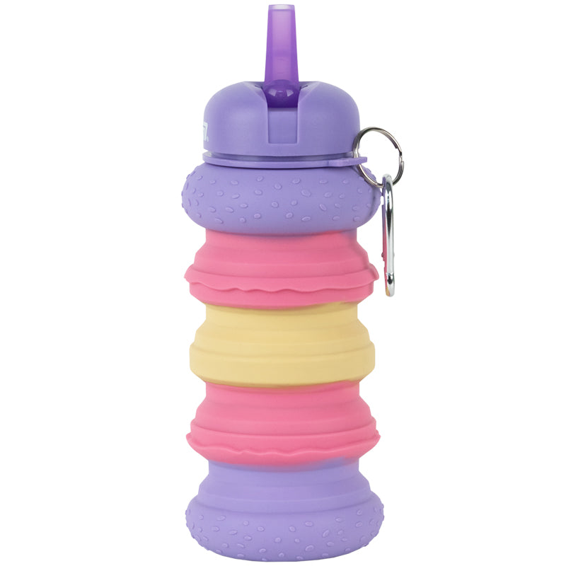 Силиконовая бутылка для воды Kite K26-1271-3, 600 мл, фиолетовая