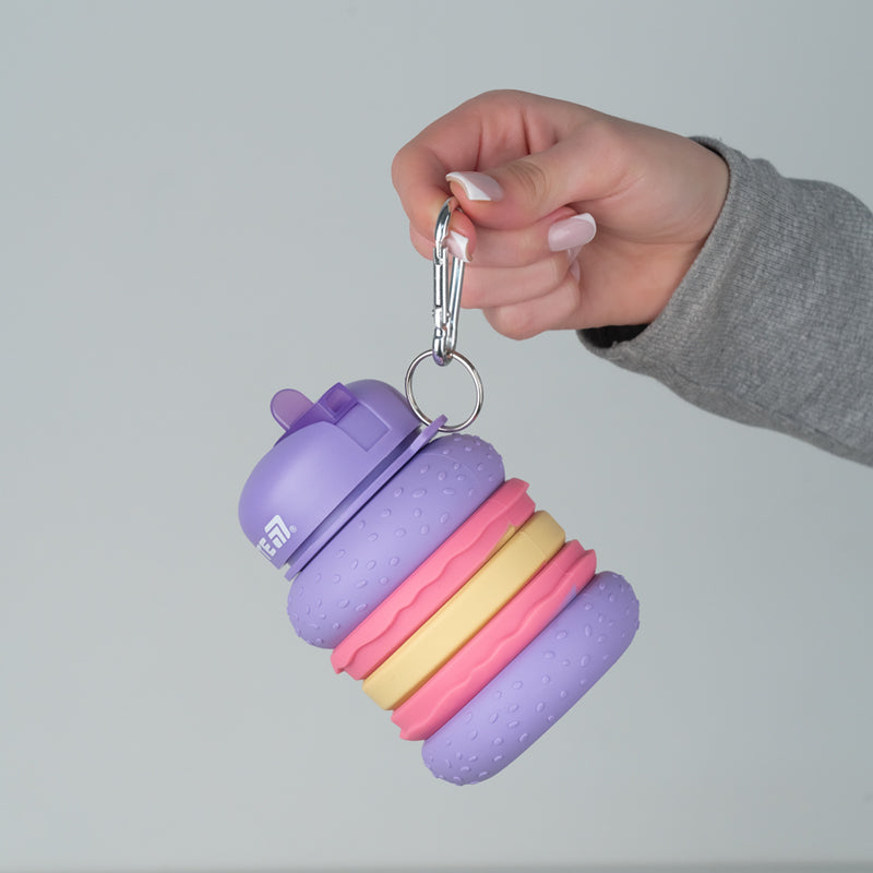 Силиконовая бутылка для воды Kite K26-1271-3, 600 мл, фиолетовая