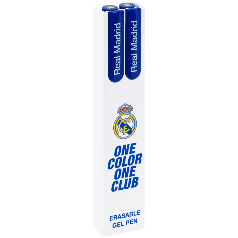 Ручка гелевая "пиши-стирай" Kite Real Madrid RL26-069, синяя, 2 шт. в пенале