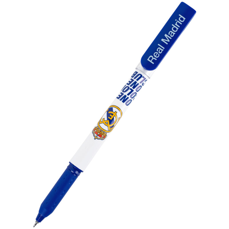 Ручка гелевая "пиши-стирай" Kite Real Madrid RL26-069, синяя, 2 шт. в пенале