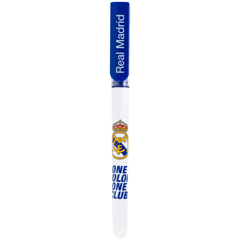 Ручка гелевая "пиши-стирай" Kite Real Madrid RL26-069, синяя, 2 шт. в пенале