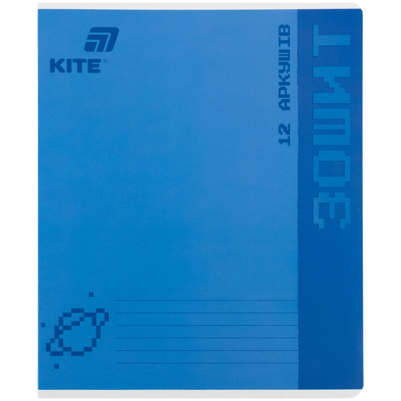 Зошит шкільний Kite One Color K26-232, 12 аркушів, клітинка