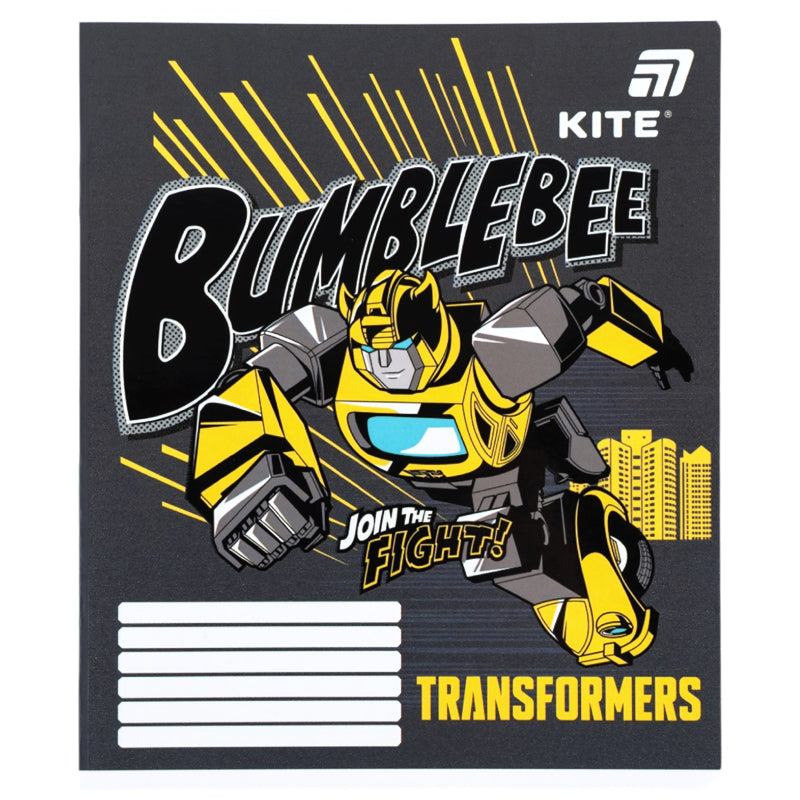 Тетрадь школьная Kite Transformers TF26-232, 12 листов, клетка