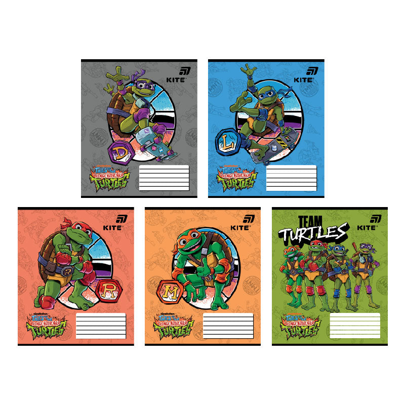 Тетрадь школьная Kite Ninjia Turtles NT26-232, 12 листов, клетка
