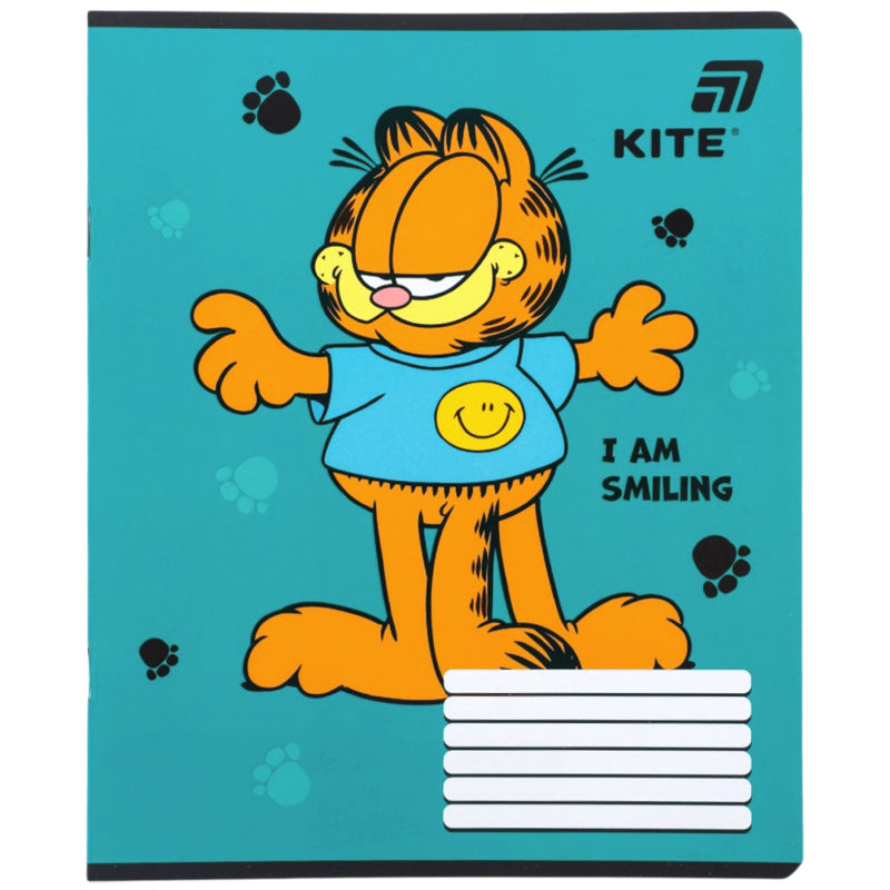 Зошит шкільний Kite Garfield GF26-232-4, 12 аркушів, клітинка