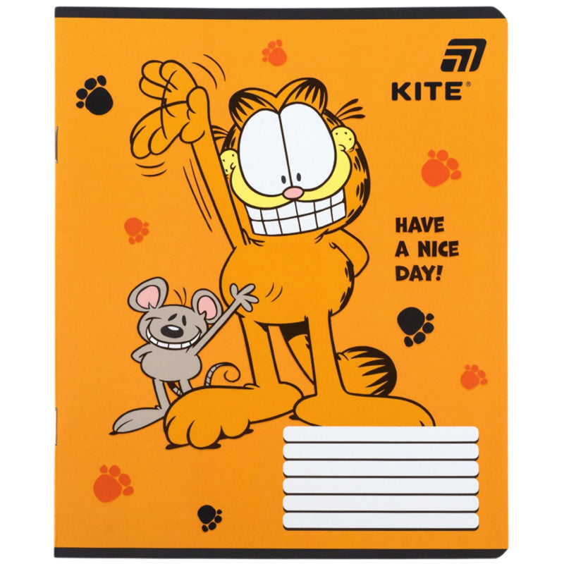 Зошит шкільний Kite Garfield GF26-232-4, 12 аркушів, клітинка
