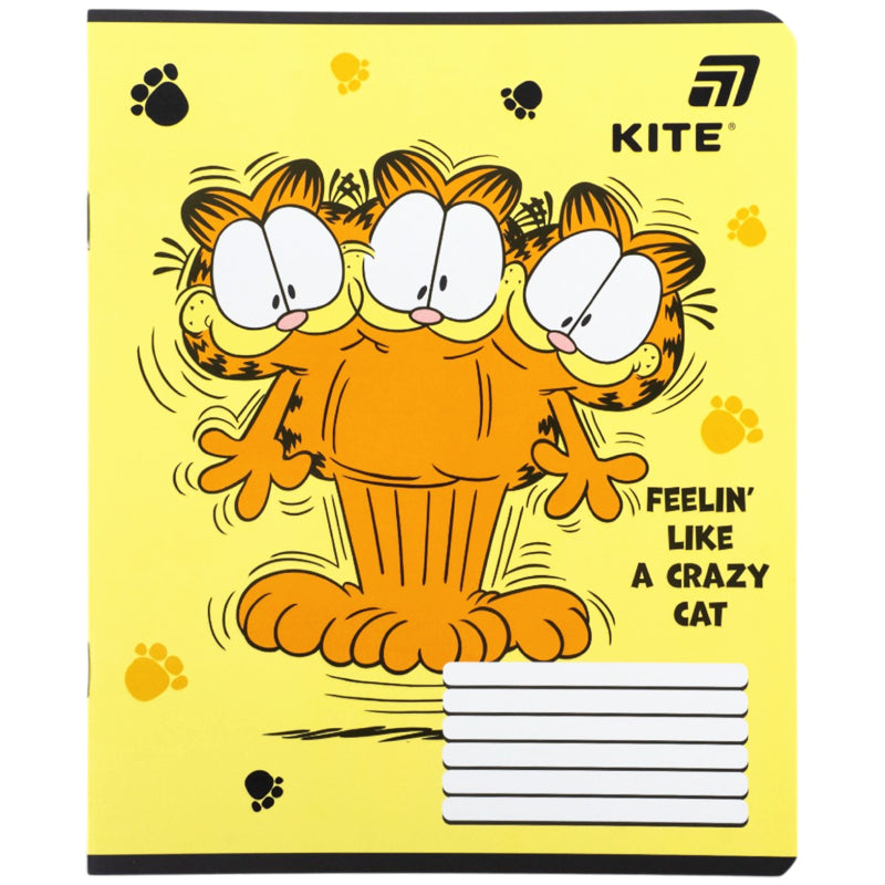 Зошит шкільний Kite Garfield GF26-232-4, 12 аркушів, клітинка