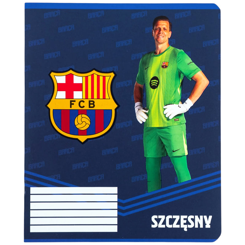 Зошит шкільний Kite FC Barcelona BC26-232, 12 аркушів, клітинка