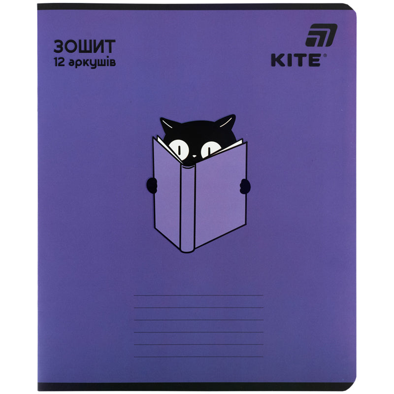 Зошит шкільний Kite One color K26-234, 12 аркушів, лінія