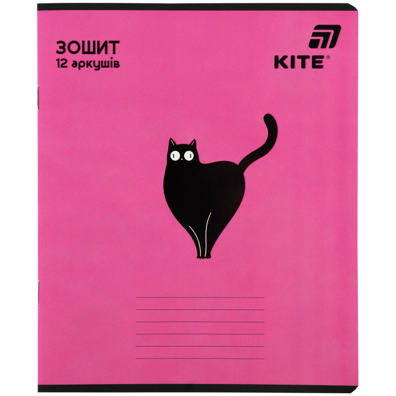 Зошит шкільний Kite One color K26-234, 12 аркушів, лінія