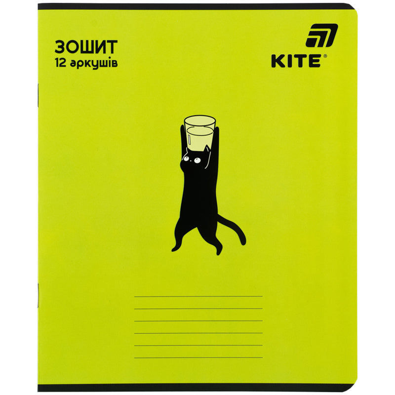 Зошит шкільний Kite One color K26-234, 12 аркушів, лінія