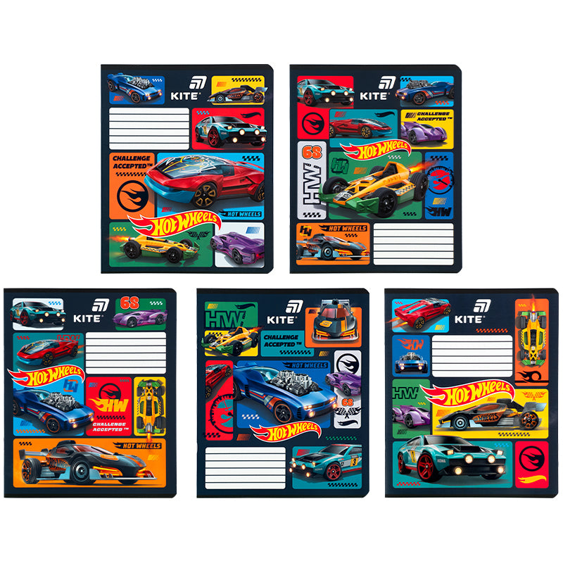 Зошит шкільний Kite Hot Wheels HW26-234, 12 аркушів, лінія
