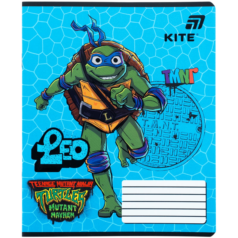 Зошит шкільний Kite Ninjia Turtles NT26-234, 12 аркушів, лінія