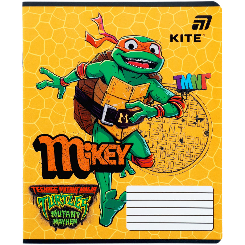 Зошит шкільний Kite Ninjia Turtles NT26-234, 12 аркушів, лінія