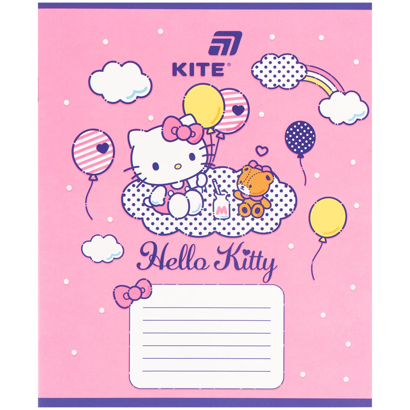 Зошит шкільний Kite Hello Kitty HK26-235, 12 аркушів, коса лінія