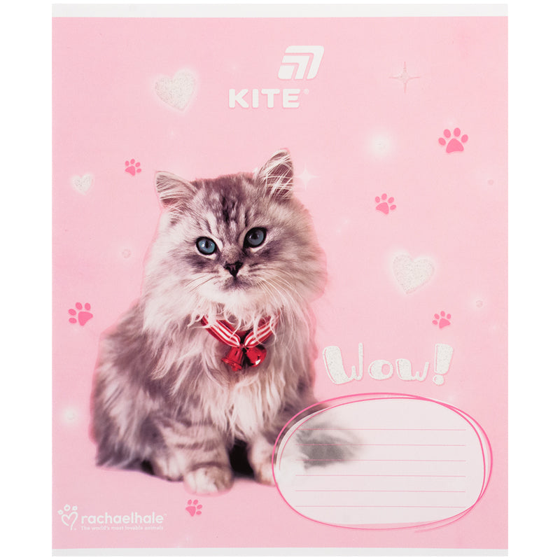 Тетрадь школьная Kite Hello Kitty R26-235, 12 листов, косая линия