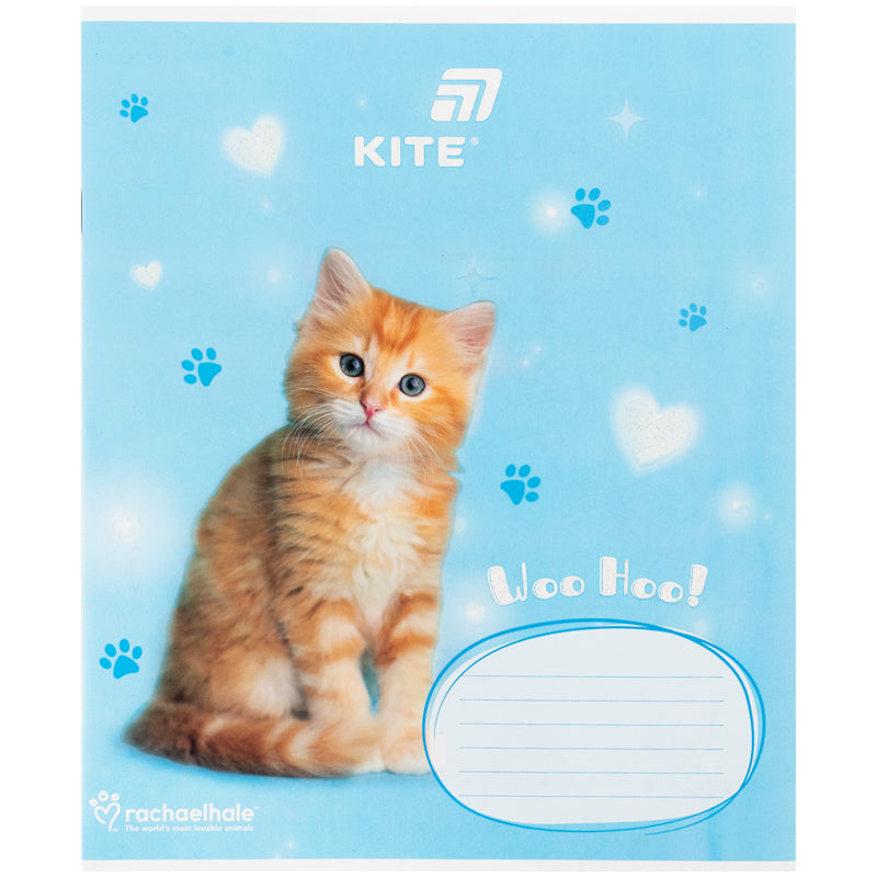 Тетрадь школьная Kite Hello Kitty R26-235, 12 листов, косая линия