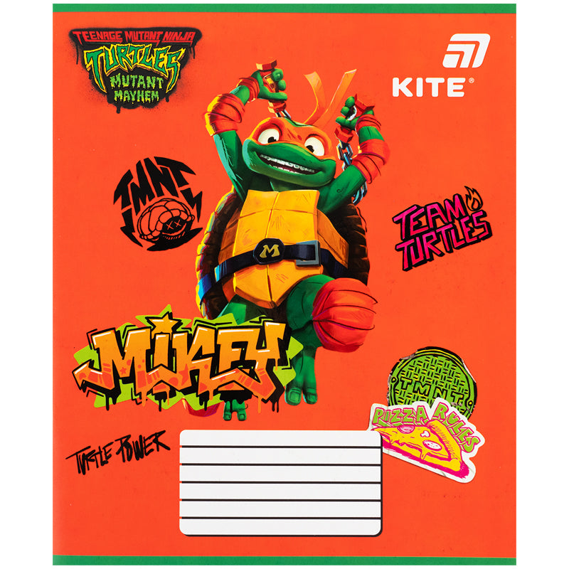 Зошит шкільний Kite Ninjia Turtles NT26-235, 12 аркушів, коса лінія