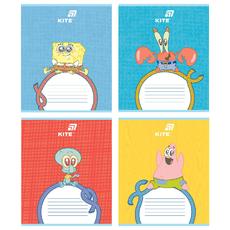 Зошит шкільний Kite Sponge Bob SB26-235, 12 аркушів, коса лінія