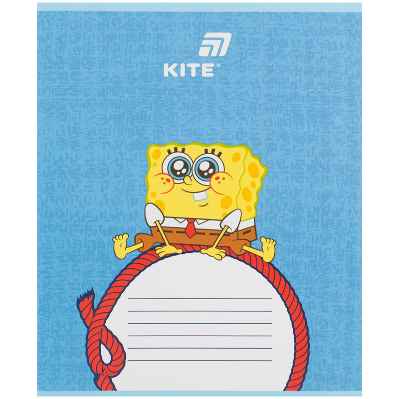 Тетрадь школьная Kite Sponge Bob SB26-235, 12 листов, косая линия