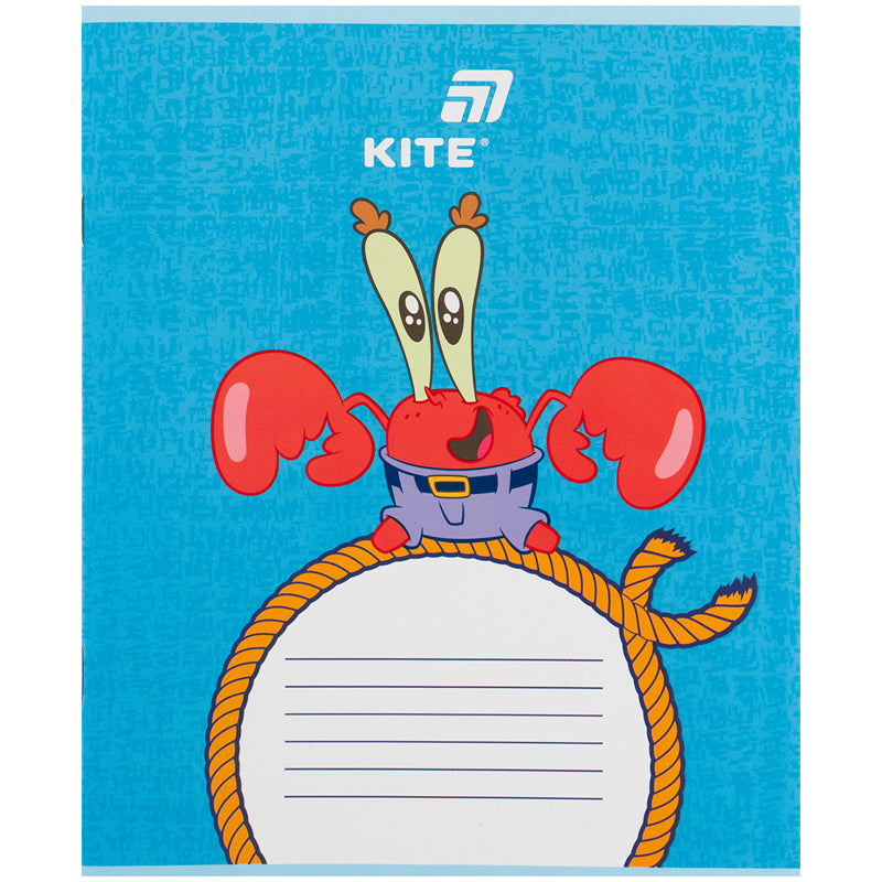 Тетрадь школьная Kite Sponge Bob SB26-235, 12 листов, косая линия