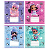 Тетрадь школьная Kite LOL LO26-235, 12 листов, косая линия