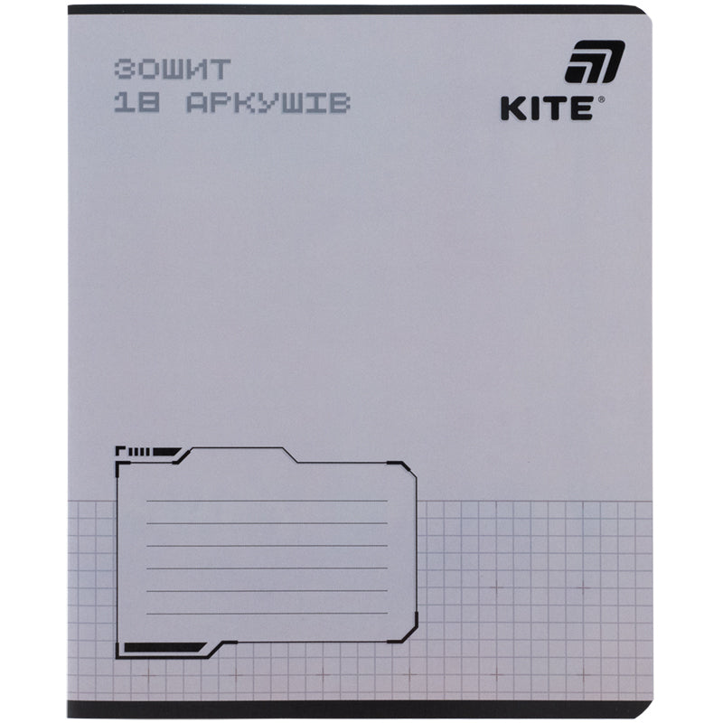 Зошит шкільний Kite One color K26-236-1, 18 аркушів, клітинка