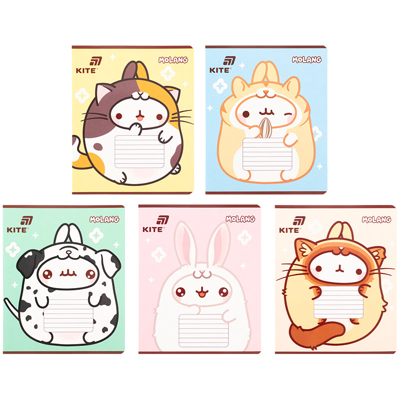 Тетрадь школьная Kite Molang ML26-236, 18 листов, клетка